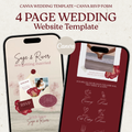 Burgundy - RSVP Wedding Website