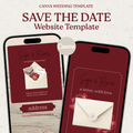 Burgundy - Save the Date