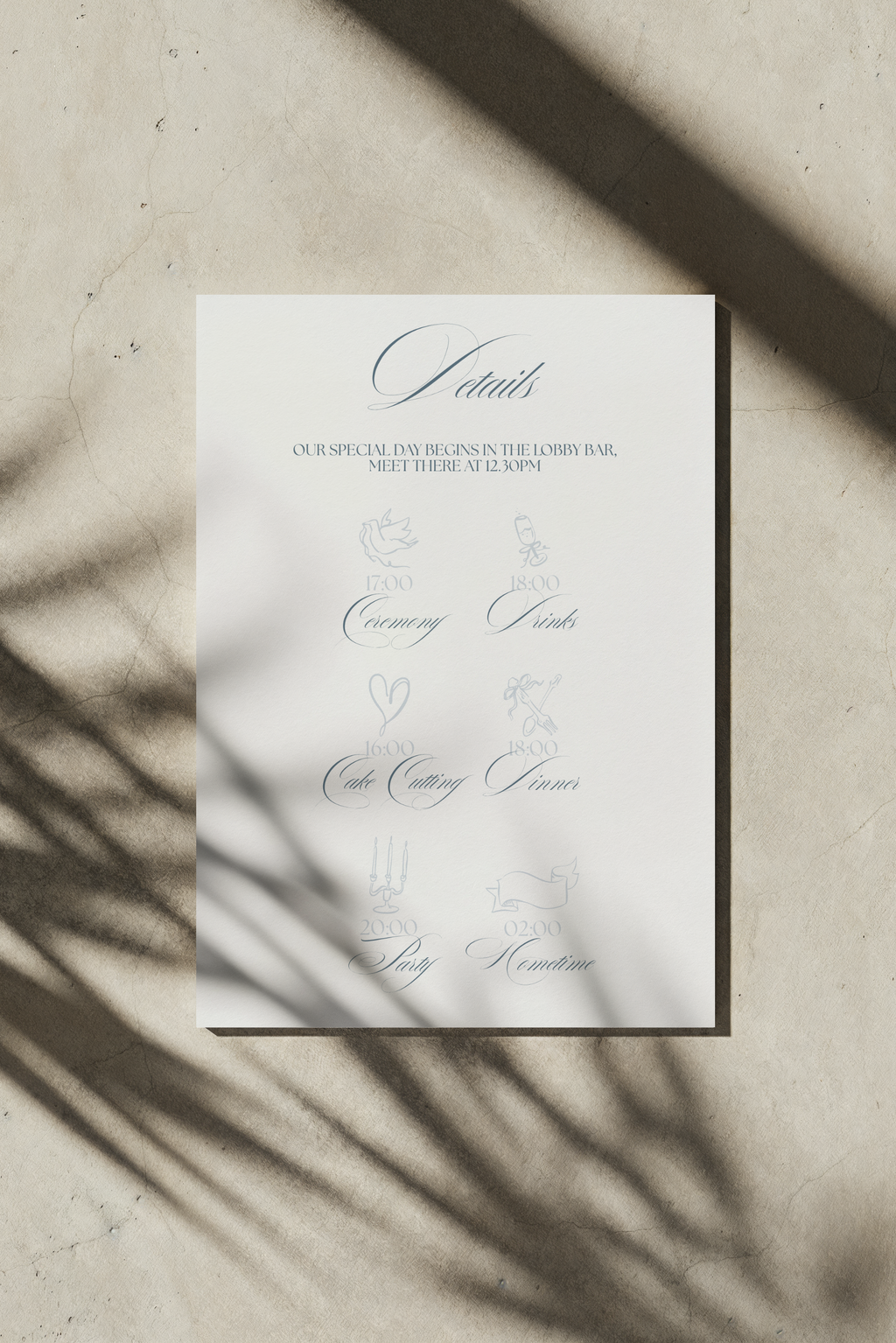 Something Blue - Invitation Set