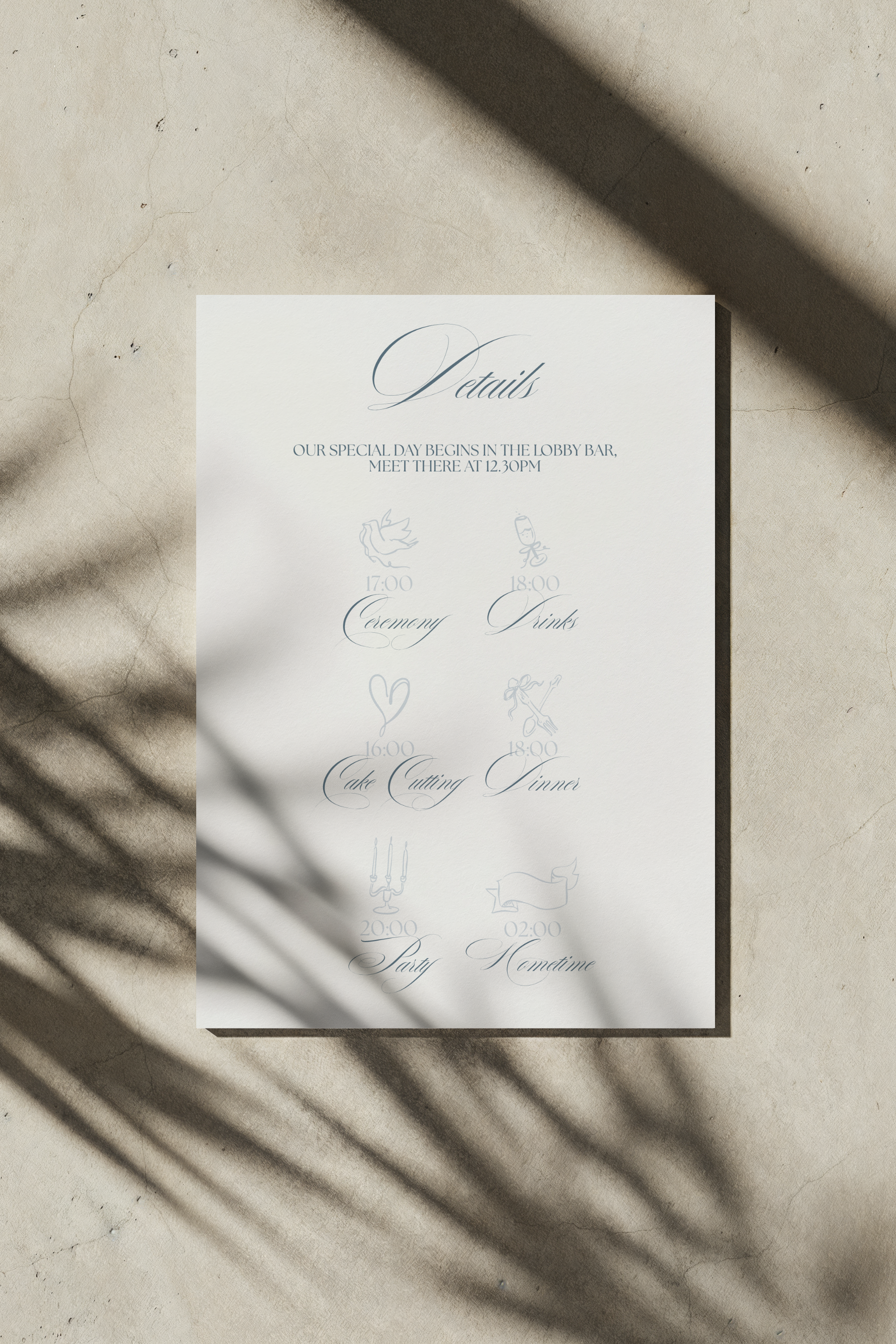 Something Blue - Invitation Set